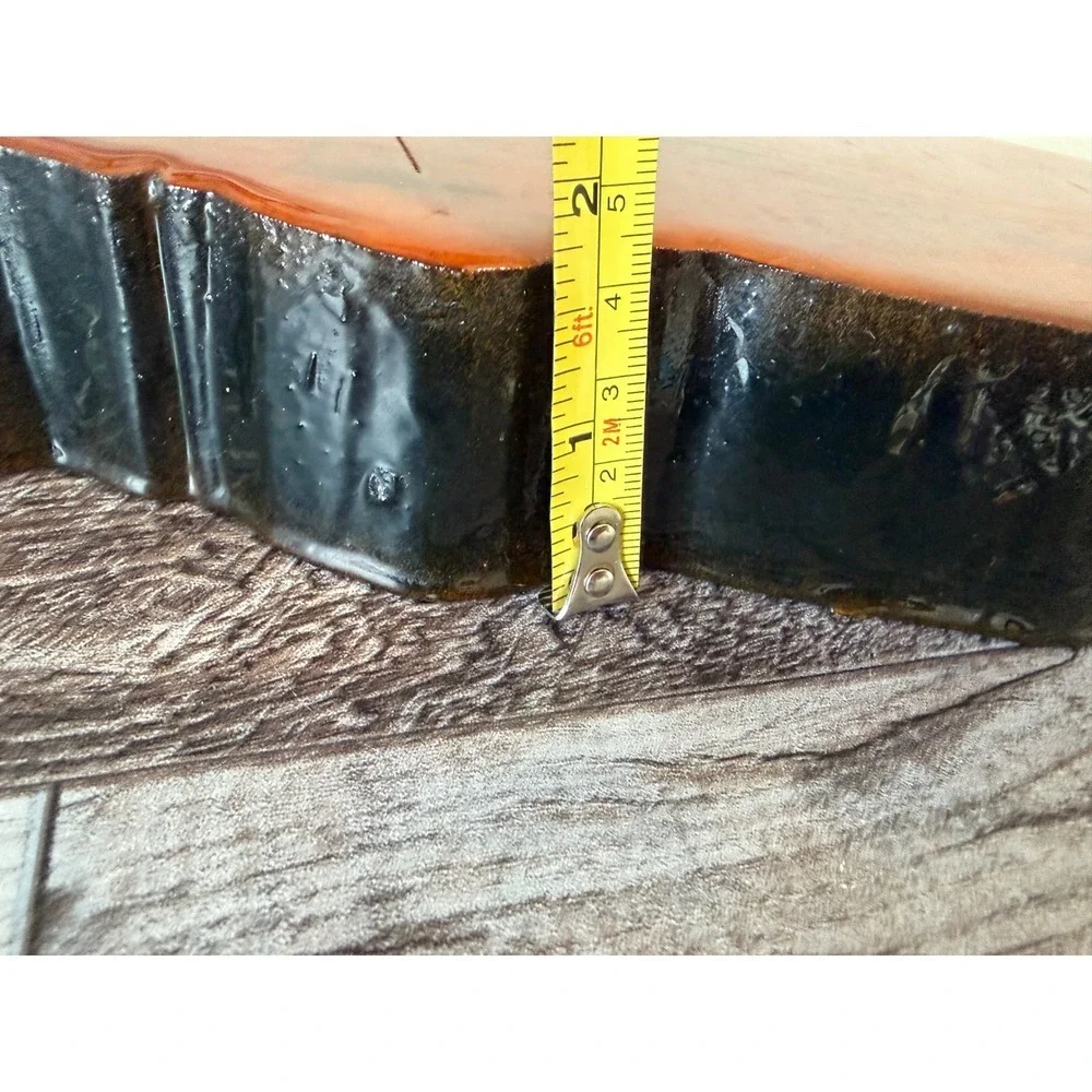 Vintage Live Edge Wood Clock Large Natural Slab Timber Wall Decor Project Repair